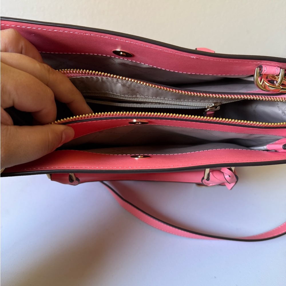 Michael Kors Pink Coral Tote Bag - Picture 7 of 13